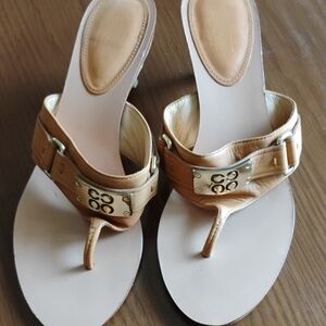 Coach Tan Leather Women's Sandals
